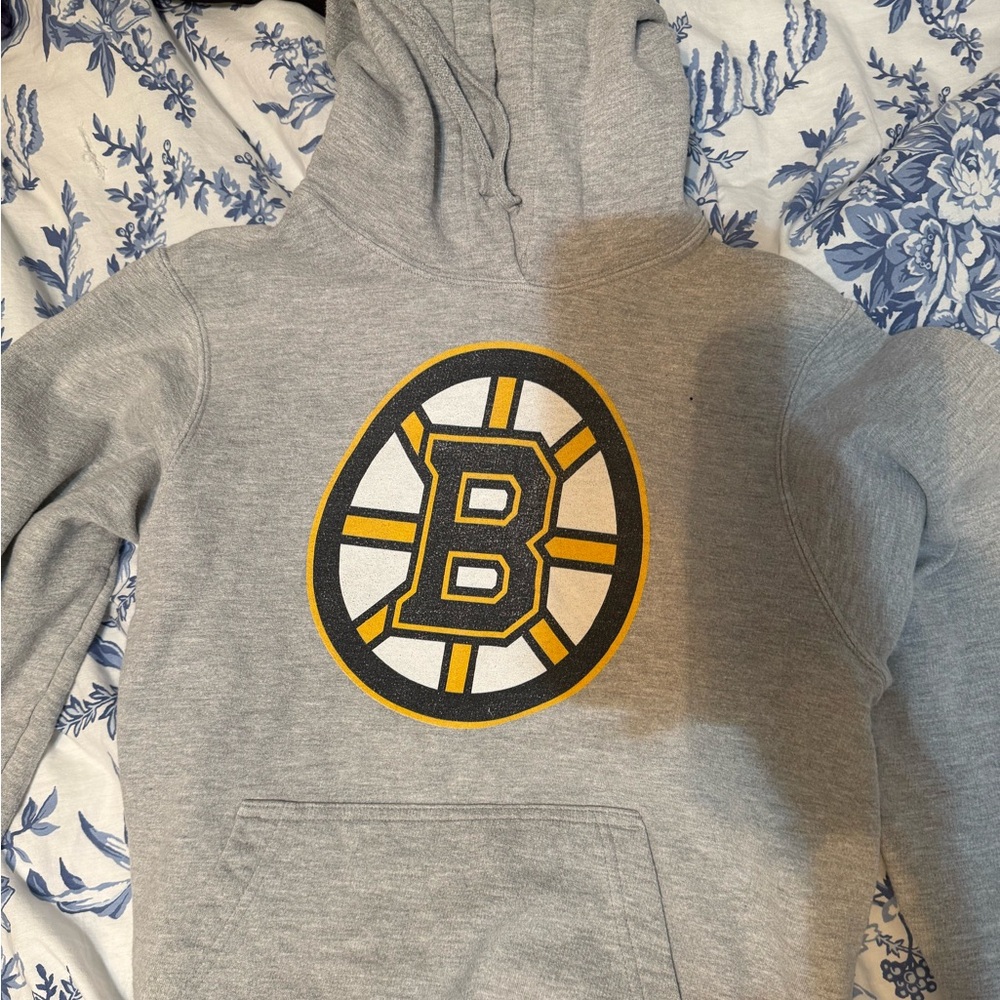 Boston Bruins Heather Gray Hoodie